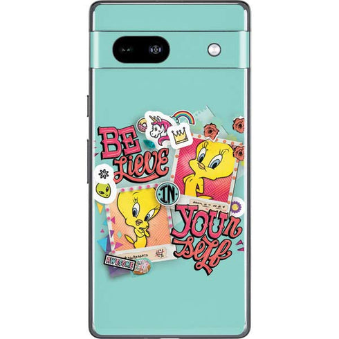 Looney Tunes Tweety Bird Believe In Yourself Google Pixel 7a Skin